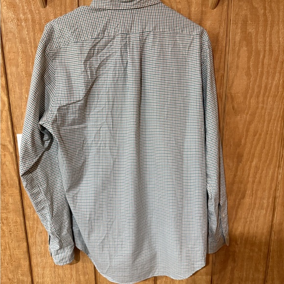 Ralph Lauren Men's Checkered Shirt - Green, Brown, and Off-White - Picture 6 of 7